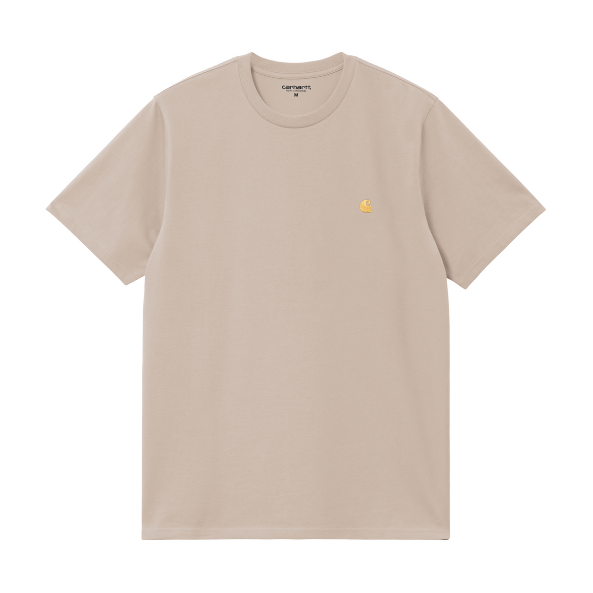 Carhartt WIP Chase T-Shirt - Fleur De Sel / Gold