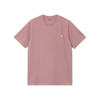 Carhartt WIP Chase T-Shirt - Glassy Pink / Gold