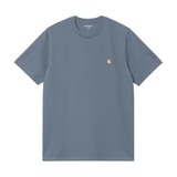 Carhartt WIP Chase T-Shirt - Icesheet / Gold