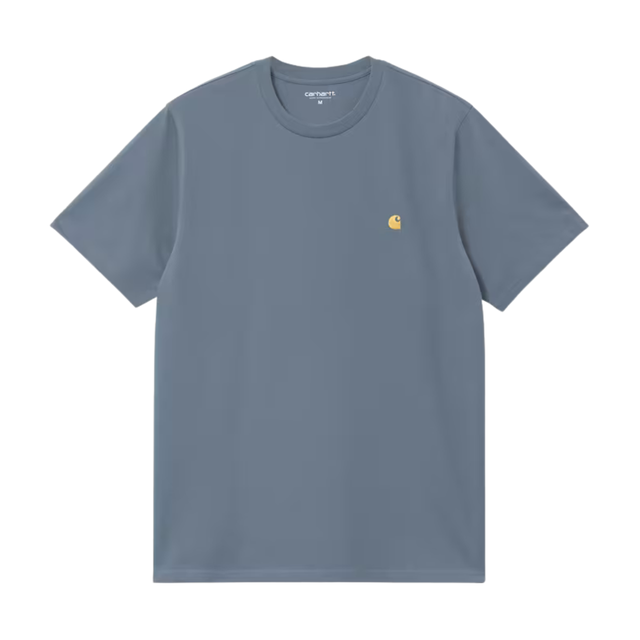 Carhartt WIP Chase T-Shirt - Icesheet / Gold