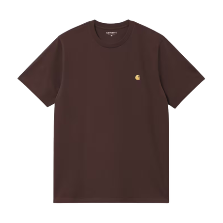 Carhartt WIP Chase T-Shirt - Palisander / Gold