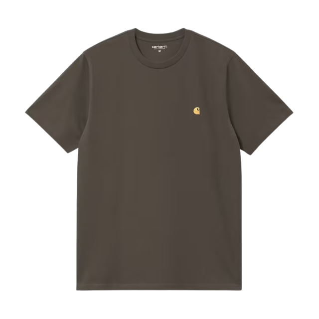 Carhartt WIP Chase T-Shirt - Shungite / Gold