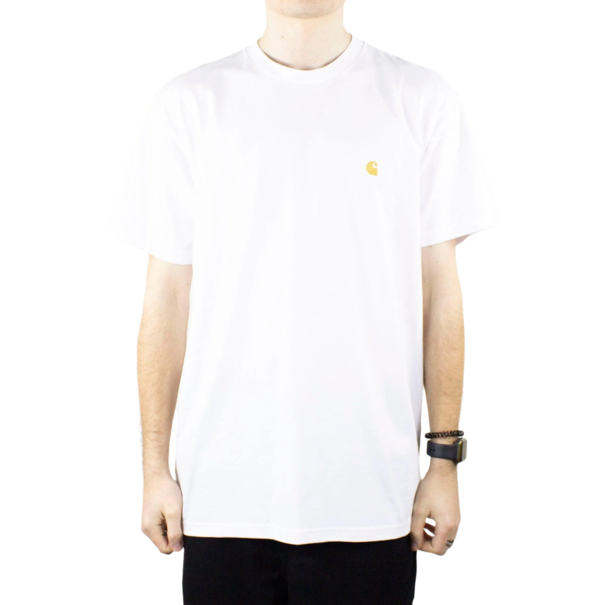 Carhartt WIP Chase T-Shirt - White / Gold