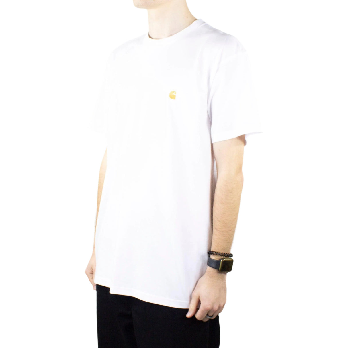 Carhartt WIP Chase T-Shirt - White / Gold