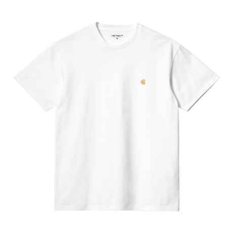 Carhartt WIP Chase T-Shirt - White / Gold