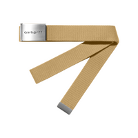 Carhartt WIP Clip Chrome Belt - Bourbon