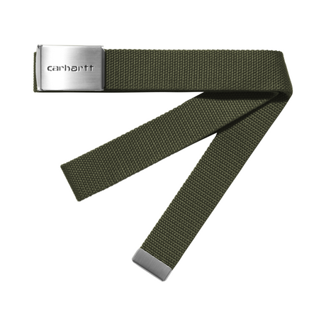 Carhartt WIP Clip Chrome Belt - Office Green