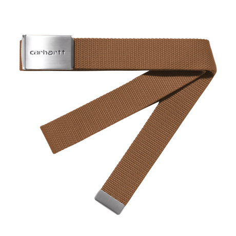 Carhartt WIP Clip Chrome Belt - WIP Hamilton Brown