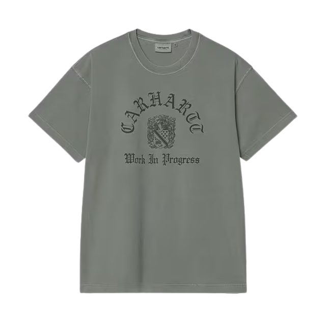 Carhartt WIP Coat Of Arms T-Shirt - Velvet Green (heavy stone wash)