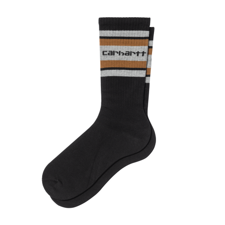 Carhartt WIP Connors Socks - Black / Grey Heather / Hamilton Brown