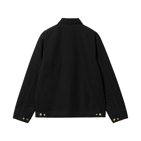 Carhartt WIP Detroit Jacket (Summer) - Black / Black (rinsed)