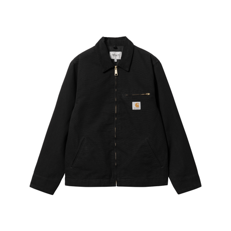 Carhartt WIP Detroit Jacket (Summer) - Black / Black (rinsed)