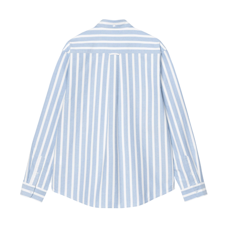 Carhartt WIP Deven Stripe Shirt - Deven Stripe, Bleach / White