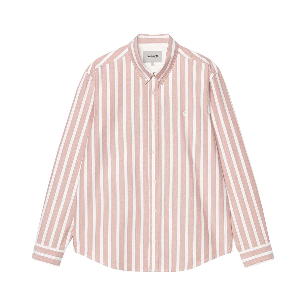 Carhartt WIP Deven Stripe Shirt - Deven Stripe, Oxide Red / White