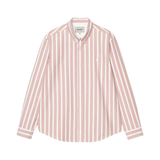 Carhartt WIP Deven Stripe Shirt - Deven Stripe, Oxide Red / White