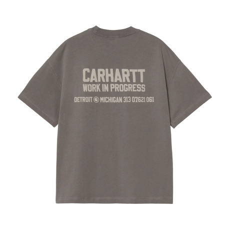 Carhartt WIP Distance T-Shirt - Graphite (stone dyed)