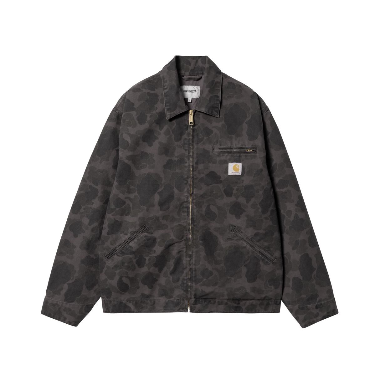 Carhartt WIP Duck Detroit Jacket - Camo Duck Green / Graphite (garment dyed)