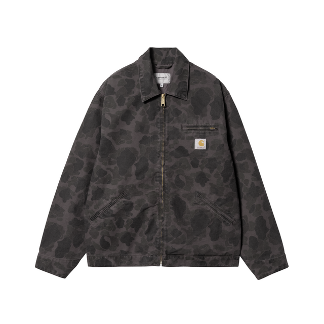 Carhartt WIP Duck Detroit Jacket - Camo Duck Green / Graphite (garment dyed)