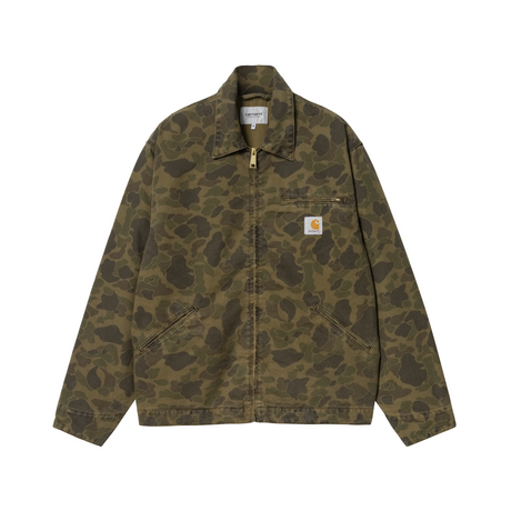 Carhartt WIP Duck Detroit Jacket - Camo Duck Green / Office Green (garment dyed)