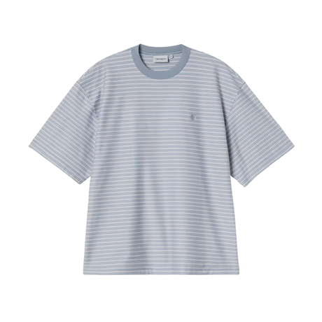 Carhartt WIP Dupree T-Shirt - Dupree Stripe, Shady Blue