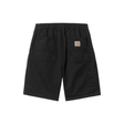 Carhartt WIP Flint Shorts - Black (garment dyed)