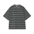 Carhartt WIP Hanson T-Shirt - Hanson Stripe, Kale Green (garment dyed)