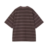 Carhartt WIP Hanson T-Shirt - Hanson Stripe, Palisander (garment dyed)