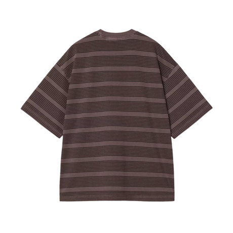 Carhartt WIP Hanson T-Shirt - Hanson Stripe, Palisander (garment dyed)