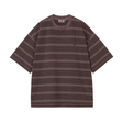 Carhartt WIP Hanson T-Shirt - Hanson Stripe, Palisander (garment dyed)
