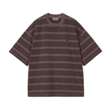 Carhartt WIP Hanson T-Shirt - Hanson Stripe, Palisander (garment dyed)