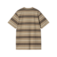 Carhartt WIP Haynes T-Shirt - Haynes Stripe, Leather