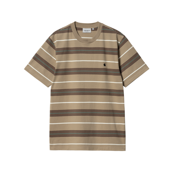 Carhartt WIP Haynes T-Shirt - Haynes Stripe, Leather