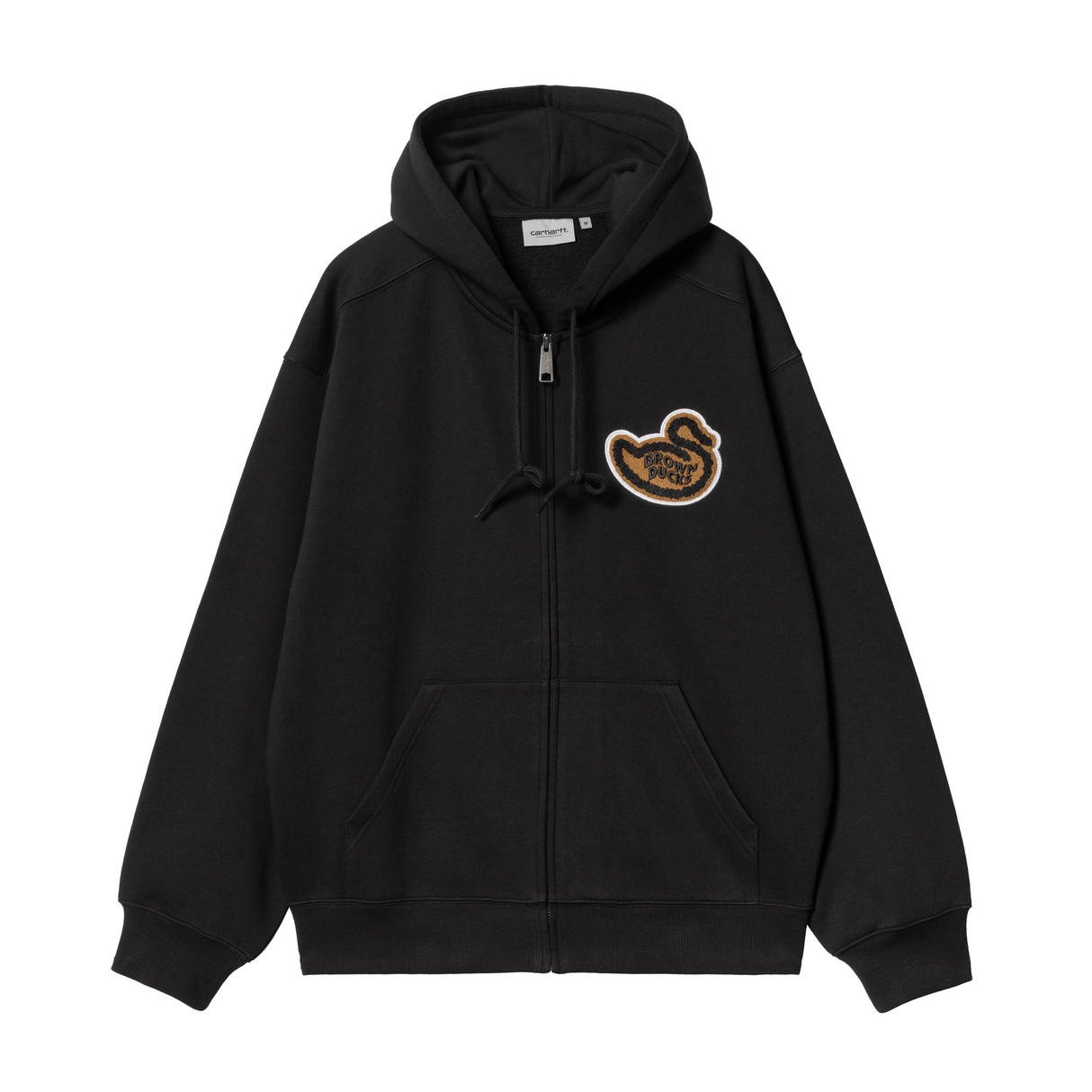 Carhartt WIP Hooded Brown Ducks Jacket - Black