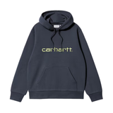Carhartt WIP Hooded Carhartt Sweatshirt – Deep Night / Gentle Green