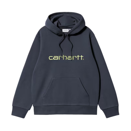 Carhartt WIP Hooded Carhartt Sweatshirt – Deep Night / Gentle Green