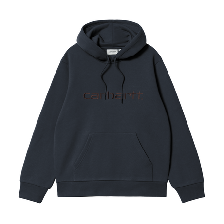 Carhartt WIP Hooded Carhartt Sweatshirt – Deep Night / Palisander