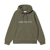 Carhartt WIP Hooded Carhartt Sweatshirt – Leaf / Tourmaline