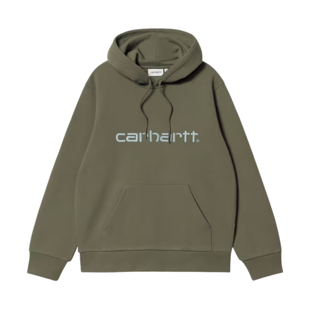 Carhartt WIP Hooded Carhartt Sweatshirt – Leaf / Tourmaline