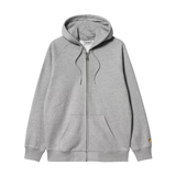 Carhartt WIP Hooded Chase Jacket - Grey Heather / Gold