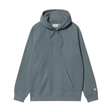Carhartt WIP Hooded Chase Sweatshirt - Cozy Blue / Gold