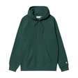 Carhartt WIP Hooded Chase Sweatshirt - Dark Fir / Gold