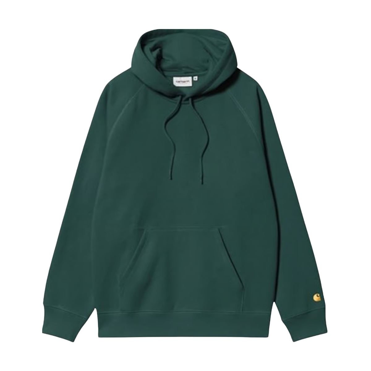 Carhartt WIP Hooded Chase Sweatshirt - Dark Fir / Gold