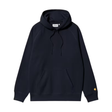 Carhartt WIP Hooded Chase Sweatshirt - Dark Navy / Gold