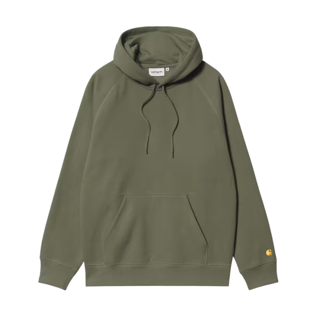 Carhartt WIP Hooded Chase Sweatshirt - Leaf / Gold