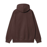 Carhartt WIP Hooded Chase Sweatshirt - Palisander / Gold