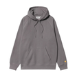Carhartt WIP Hooded Chase Sweatshirt - Porphyry / Gold