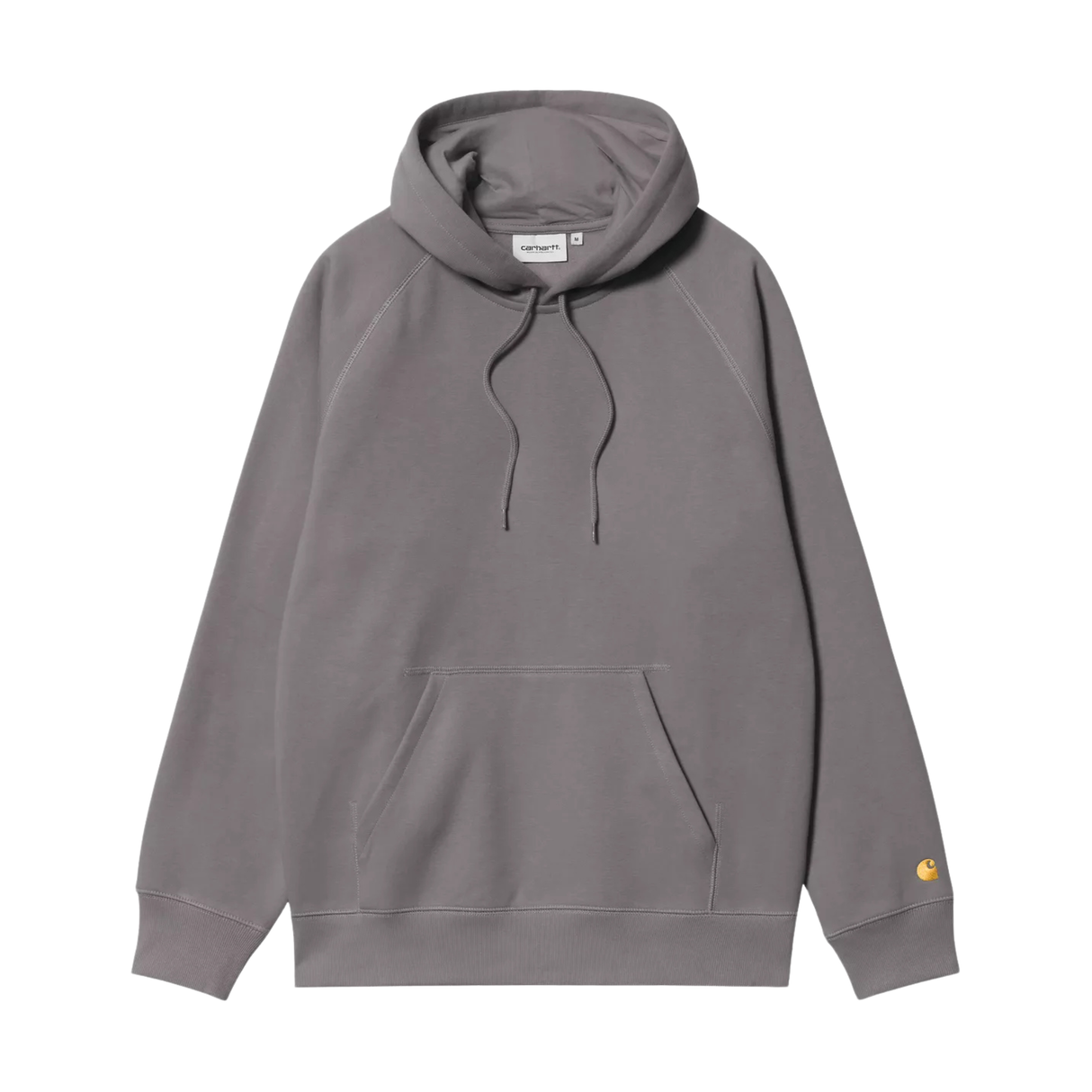 Carhartt WIP Hooded Chase Sweatshirt - Porphyry / Gold