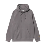 Carhartt WIP Hooded Chase Sweatshirt - Porphyry / Gold