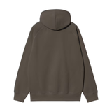 Carhartt WIP Hooded Chase Sweatshirt - Shungite / Gold