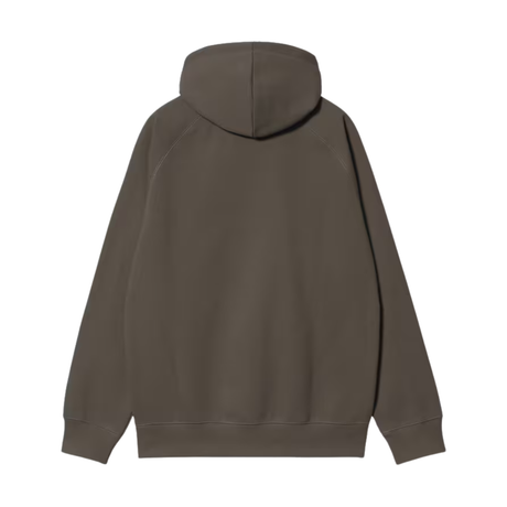 Carhartt WIP Hooded Chase Sweatshirt - Shungite / Gold